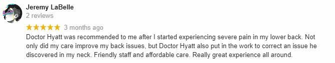 Chiropractic Oak Creek WI Jeremy Testimonial Chiropractic Oak Creek WI Jeremy Testimonial